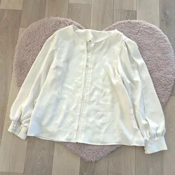 쉽스 포멀 블라우스 베이직 내추럴 오피스 심플 무지