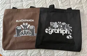 오늘 발송 이온 그라니프 브라운 블랙 팬더 토트백