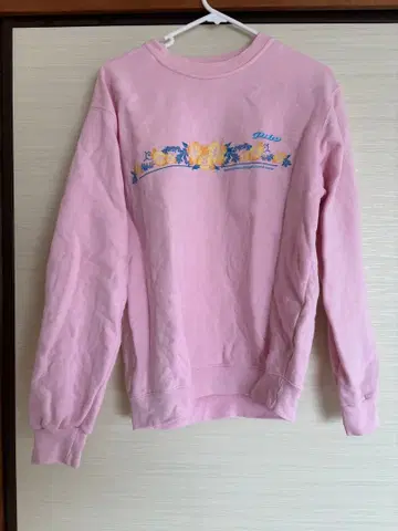 꽃무늬 프린트 핑크 트레이닝복