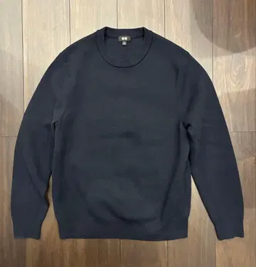 새상품급 UNIQLO 워셔블 밀라노 리브 크루넥 스웨터 M 사이즈