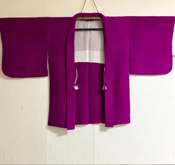 손으로 잣고 짜고 물들인 겉옷 순수 실크