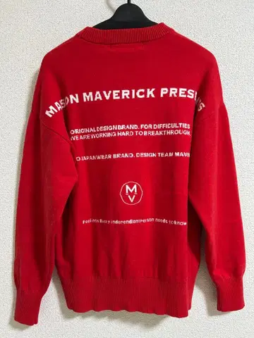 MAISON MAVERICK PRESENTS 레드 계열 스웨터 니트