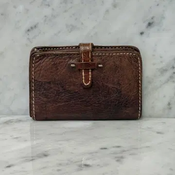 HENRYBEGUELIN 엔리베글린 천연 가죽 접이식 지갑 스티치