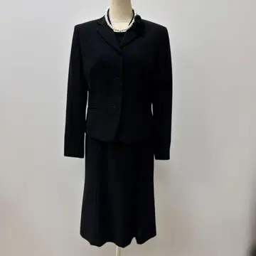 블랙 슈트 원피스 세트