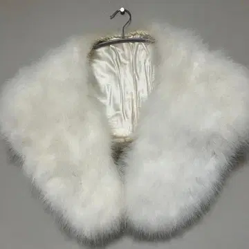 후리소데 숄 일본 의류 화이트 깃털 성인식