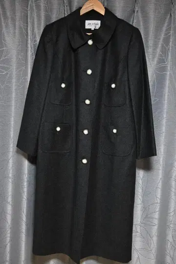 jun ashida의 그레이 롱 코트 (라이너 포함)