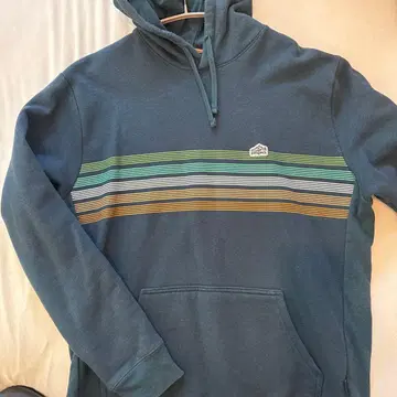 patagonia 다크 그린 스트라이프 후드티 L 사이즈