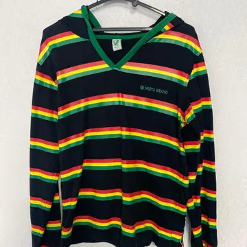 NESTA BRAND 라스타 컬러 후드 부착 티셔츠 S 사이즈