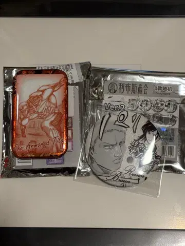 진격의 거인전 final 홍콩 한정판 캔뱃지 라이너 갑옷의 거인 사샤