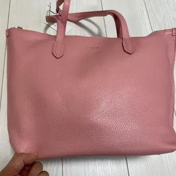 FURLA 핑크 가죽 핸드백
