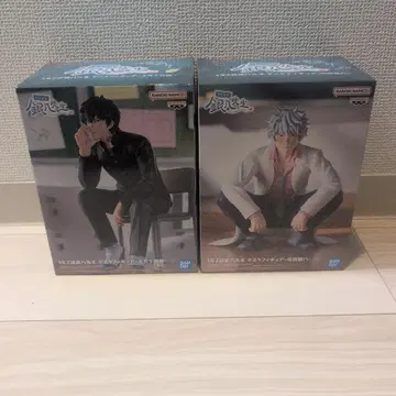 긴파치 선생님 히지카타 토시로 피규어 2개 세트 은혼 긴파치 선생님