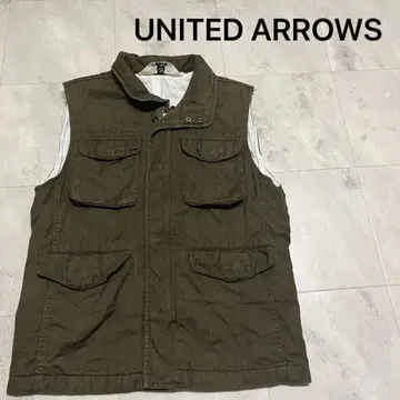 유나이티드 애로우즈 밀리터리 베스트 턱 스트랩 지퍼 베스트 셀렉
