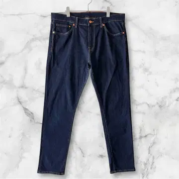 H&M/스키니 다크 블루 데님 38/30 W96