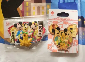 디즈니 설날 2018 핀 배지 마그넷