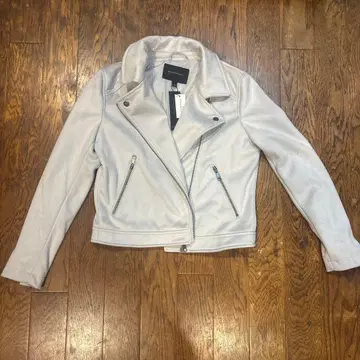 바나나 리퍼블릭 라이더스 비건 레더 자켓 S