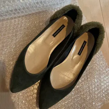 FABIO RUSCONI 퍼 플랫슈즈