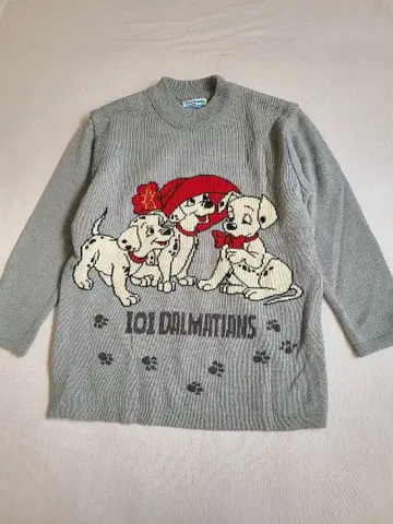 coxcombo 101마리 강아지 니트 스웨터 빈티지 디즈니