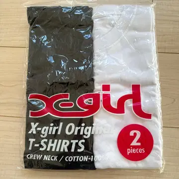 X-girl 크루넥 티셔츠 2개 세트