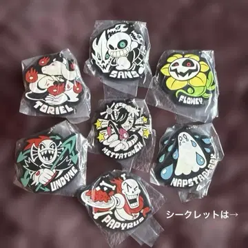 [ 시크릿 포함 ] 총 8종 Undertale 러버 키링 [ 언더테일 ]