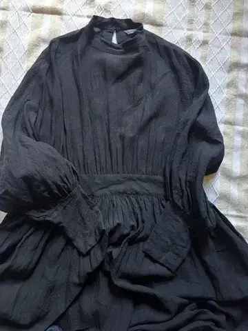 컨디션 최상! ito 블랙 린넨 원피스 롱 기장 포멀한 자리에도