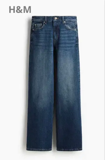 H&M 하이웨스트 스트레이트 데님 S 사이즈