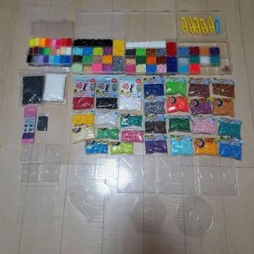 펄러비즈, 나노비즈 세트 (다색 플레이트 포함)