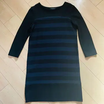 UNITED ARROWS 울 100% 스트라이프 원피스