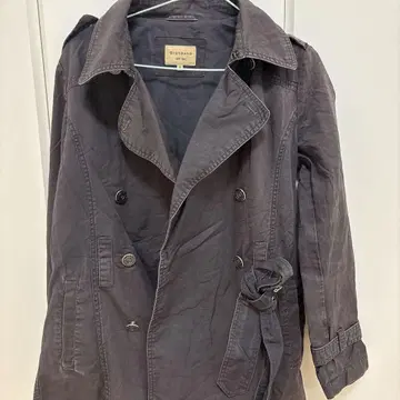 GIORDANO 다크 그레이 트렌치코트 S 패션