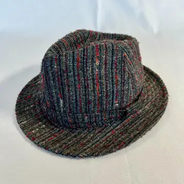 미사용 새상품 CASTANO MIX 페도라 햇 스트라이프