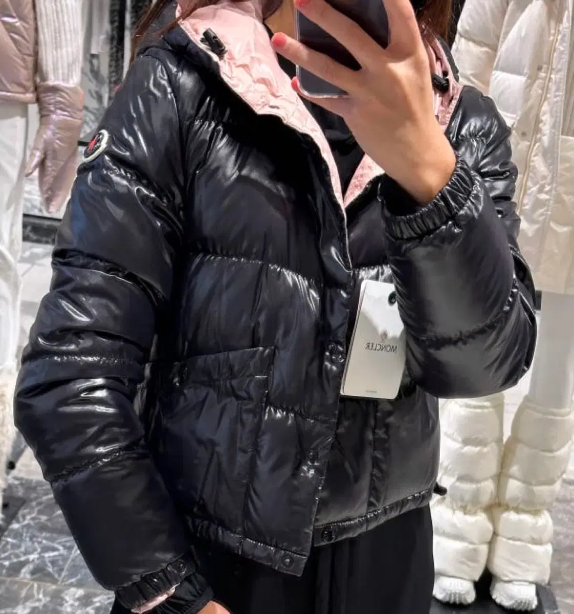 (3) Authentic Moncler Bardanette Padded Jacket Black