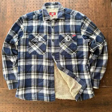컨버스 올스타 보아 안감 플란넬 셔츠 남성용 L 체크 긴팔