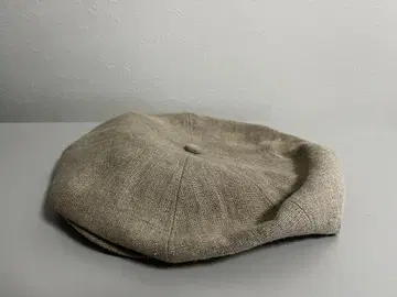 베이지 린넨 베레모 버튼 포함 사이즈 40