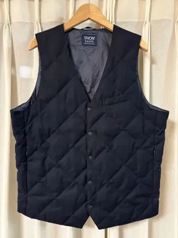 TAION 네이비 퀼팅 베스트 L 사이즈