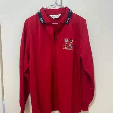 Munsingwear 빨간색 피케 셔츠 L