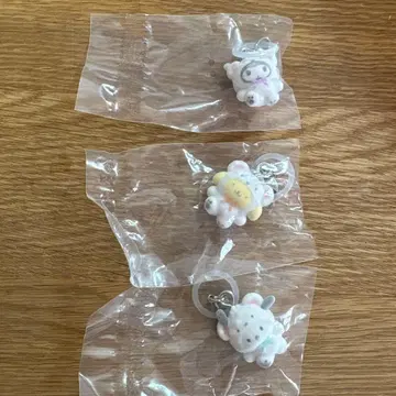 산리오 포근포근 스노우 메지루시 액세서리