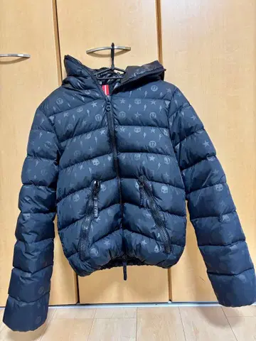 [ 새상품급 ] HYDROGEN 블랙 다운 자켓 46