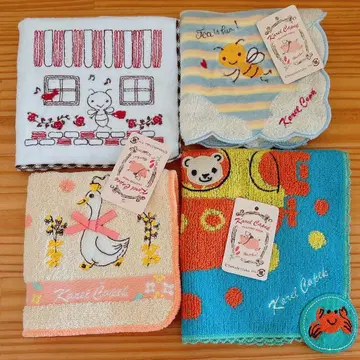 [ 택 포함 ] 카렐차페크 타월 손수건 4개 세트