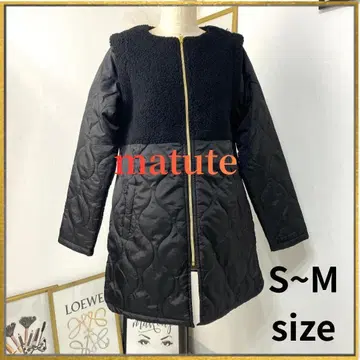 matute 탈부착 가능한 2way 코트 퀼팅 보아 S M 블랙