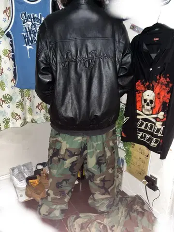 Sean john 가죽 자켓