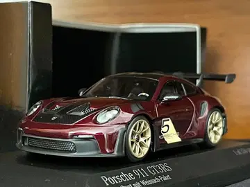 1/43 한정판 336 미니 챔피언스 포르쉐 911 GT3 RS 자수정