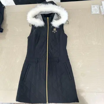 캘러웨이 블랙 퀼팅 원피스