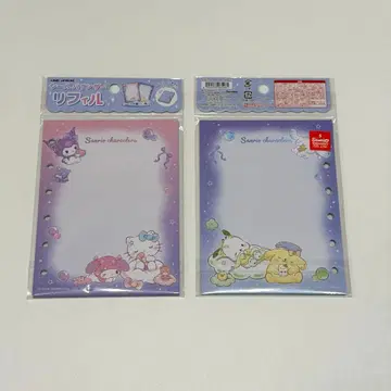 산리오 캐릭터 리필 세트 2매입