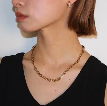 [ 새상품, 미착용 ] AJIRO ACCESSORY 골드 체인 목걸이