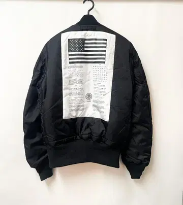 레어 알파 블랙 MA-1 플라이트 자켓 남성용 S