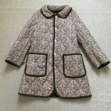 빔즈 보이 퀼팅 코트 꽃무늬 리버티 자켓