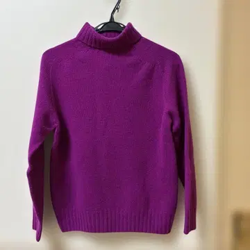 Harley 핑크 퍼플 터틀넥 스웨터