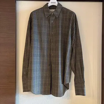 Sinzone 체크 무늬 긴팔 셔츠