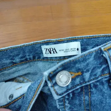 ZARA 하이웨스트 데님 EU 34