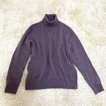 타카시마야 캐시미어 100% 토프 터틀넥 스웨터 L 사이즈