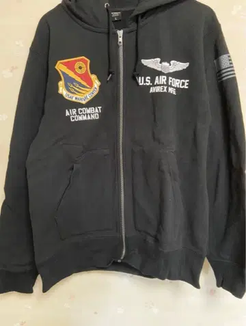AVIREX U.S. AIR FORCE 풀 집업 후드티
